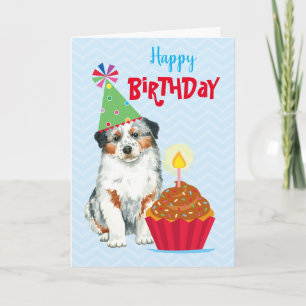 Birthday Cupcake Aussie Card