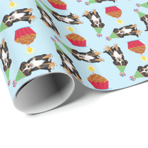 Birthday Cupcake Berner Wrapping Paper