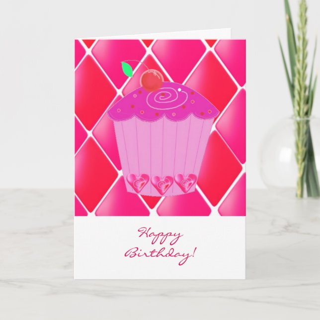Birthday Cupcake Card (Front)
