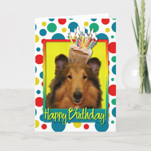 Birthday Cupcake — Collie — Natalie Card