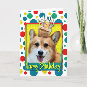 Birthday Cupcake - Corgi - Owen Card