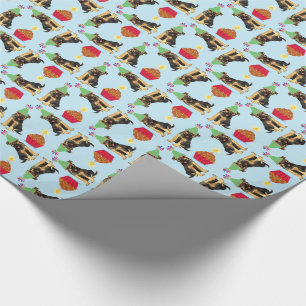 Birthday Cupcake English Setter Wrapping Paper