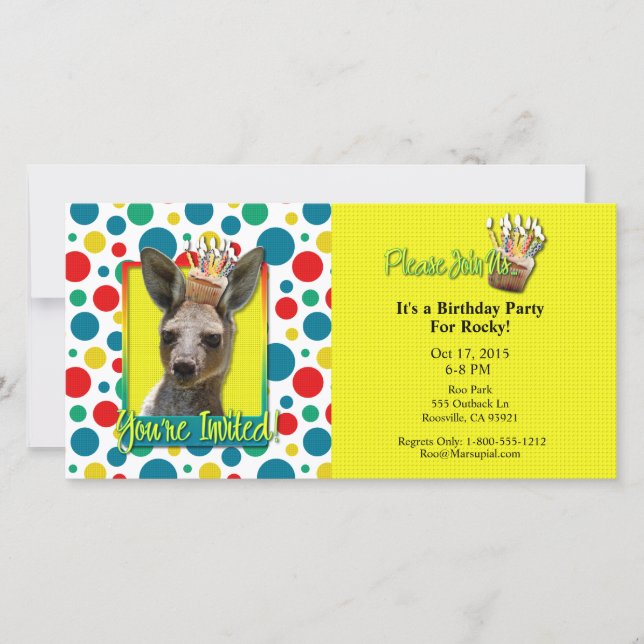 Birthday Cupcake - Kangaroo (Front)