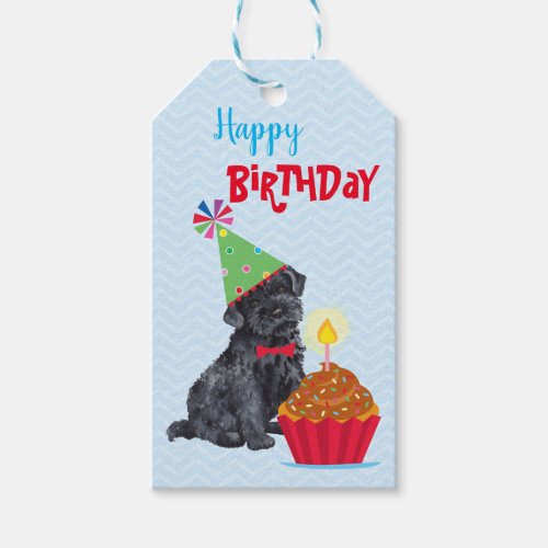 Birthday Cupcake Kerry Blue Terrier Gift Tags