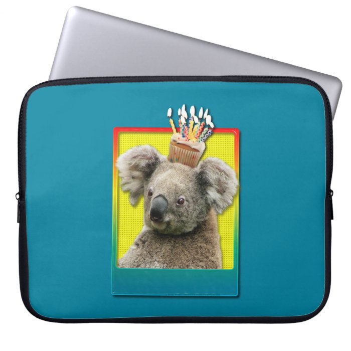 Birthday Cupcake   Koala Laptop Sleeves