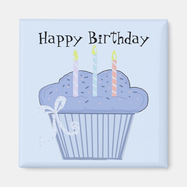 Birthday Cupcake Magnet (Front)