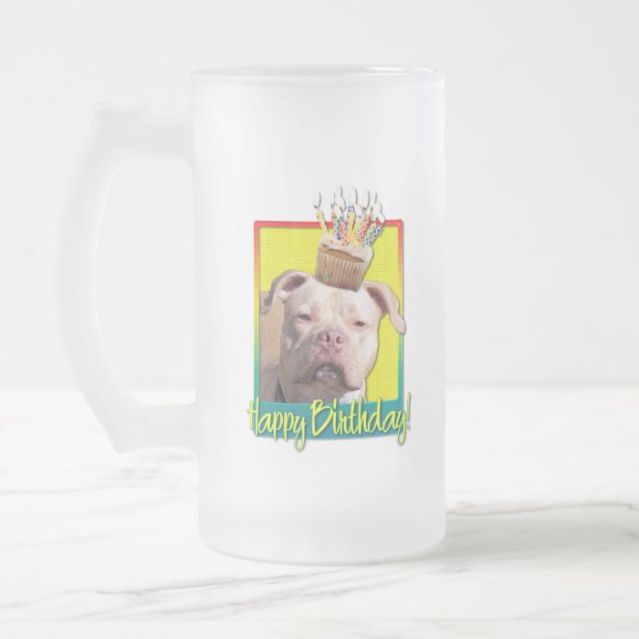 Birthday Cupcake   Pitbull   Jersey Girl Mugs