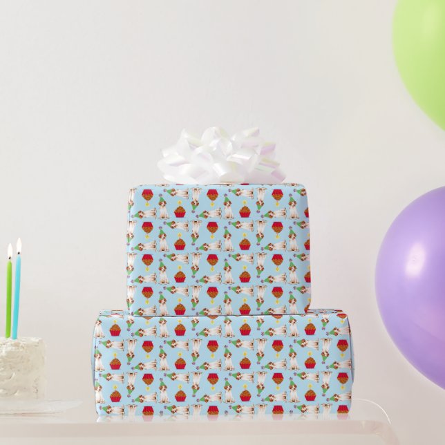 Birthday Cupcake Pointer Wrapping Paper (Party Gifts)