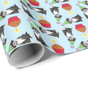 Birthday Cupcake Portuguese Water Dog Wrapping Paper
