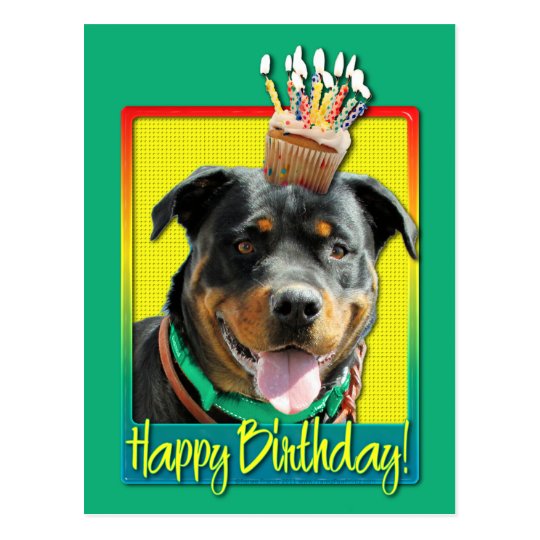 happy birthday with rottweiler