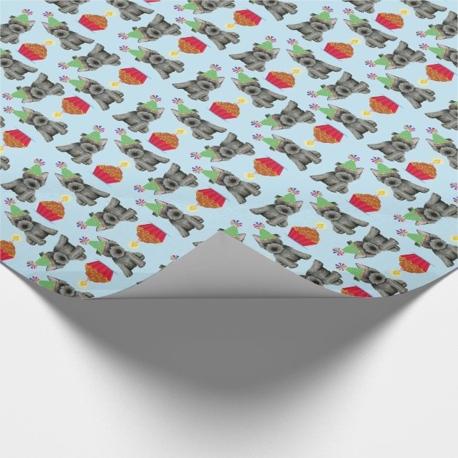 Birthday Cupcake Scottish Terrier Wrapping Paper (Corner)