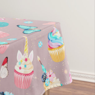 Birthday Cupcake  Tablecloth