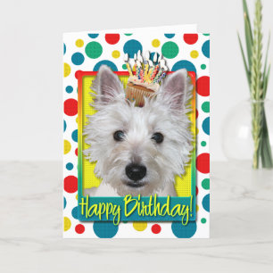Birthday Cupcake - Westie - Tank Card