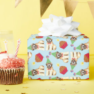 Birthday Cupcake Wheaten Terrier Wrapping Paper