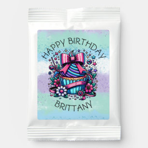 Birthday Cupcake Whimsical Personalized Lemonade Drink Mix