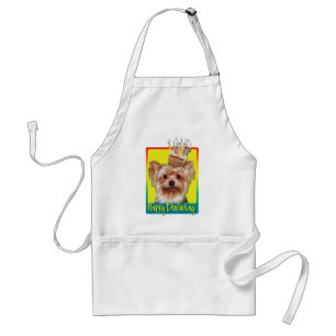 Birthday Cupcake - Yorkshire Terrier Adult Apron