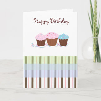Birthday Cupcakes Card