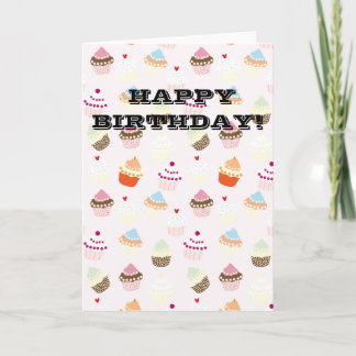 Birthday cupcakes card