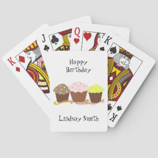Birthday Cupcakes Poker Cards