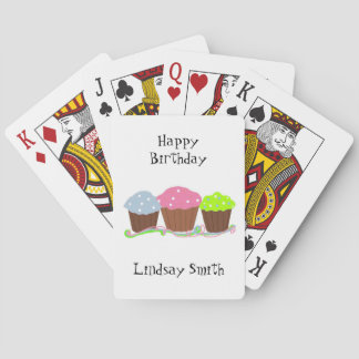 Birthday Cupcakes Poker Cards