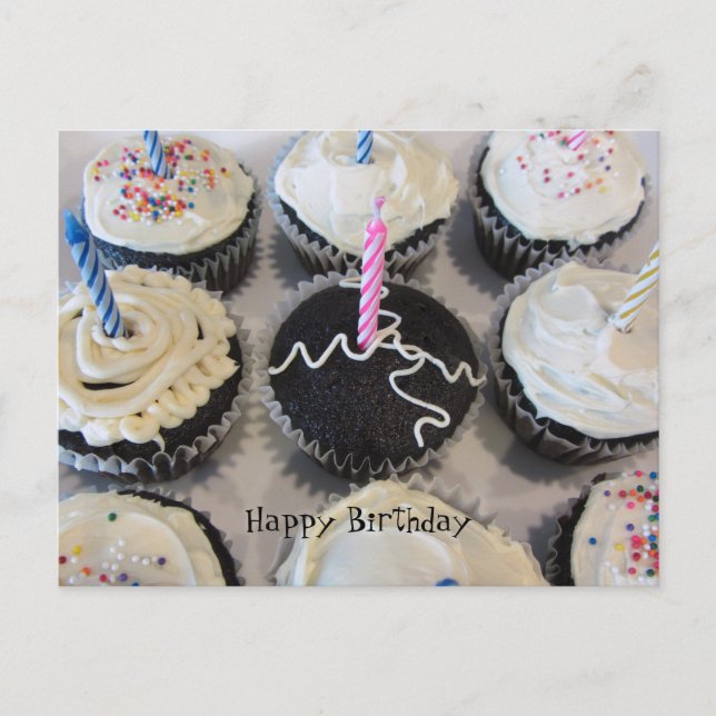 Birthday Cupcakes Postcard (Front)