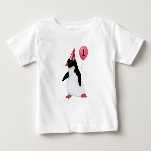 Birthday Custom Age Penguin Shirt