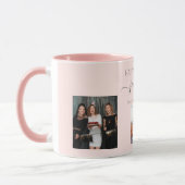 Birthday custom photo best friends blush pink mug (Left)