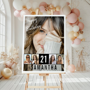 Birthday Custom Photo Collage Foam Board