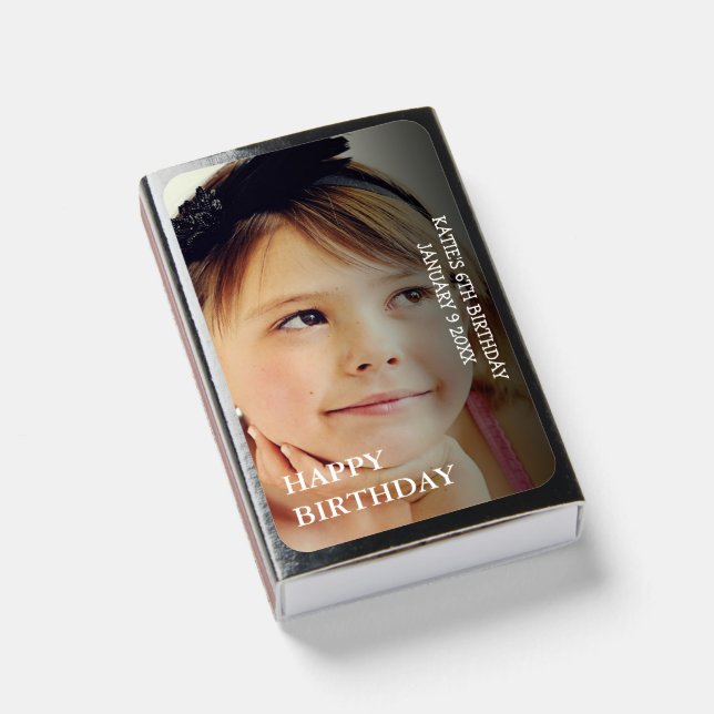 Birthday Custom Photo Matchboxes (Front Closed)