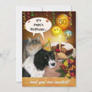 Birthday (customizable) invitation