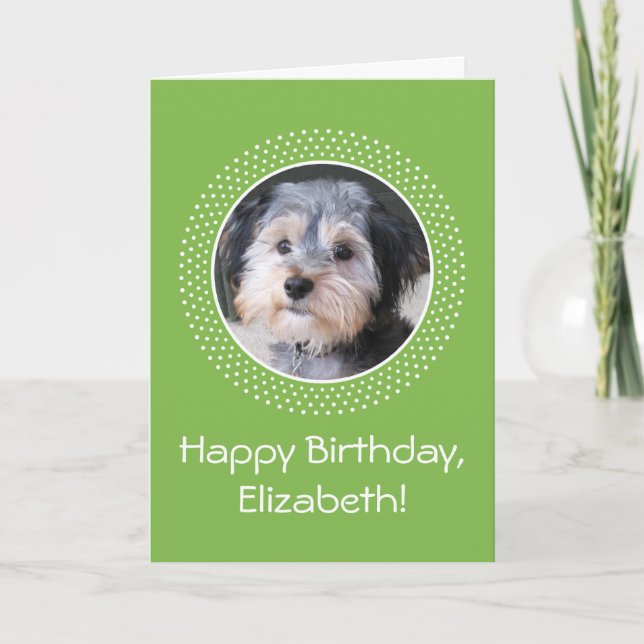 Birthday Customizable Photo Card (Front)