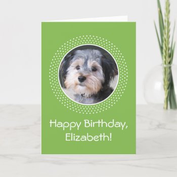 Birthday Customizable Photo Card by MyPetShop at Zazzle
