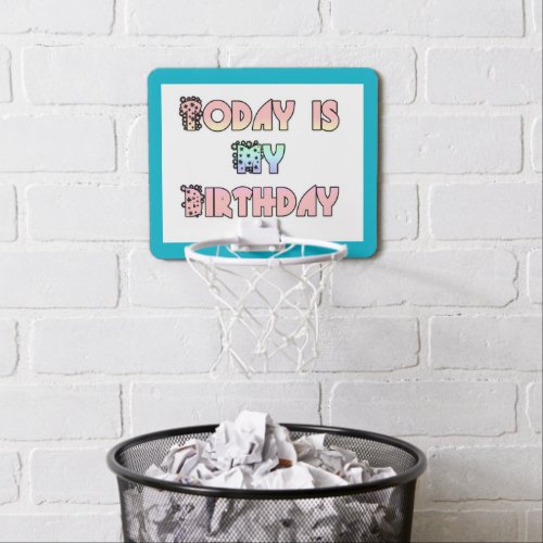 Birthday Customize Product Mini Basketball Hoop