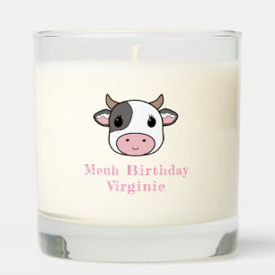 Birthday Cute Cow Scented Candle