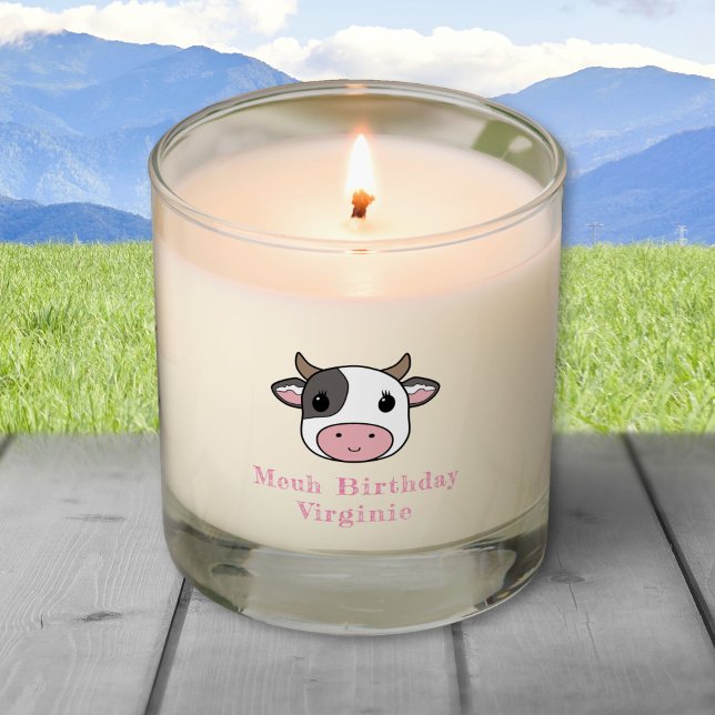 Birthday Cute Cow Scented Candle (Birthday Cute Cow Scented Candle)