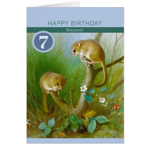 Birthday Cute dormice CC0713 Thorburn Card