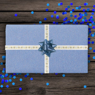 Birthday Cute Red Blue Birds Branch Yellow Flowers Satin Ribbon