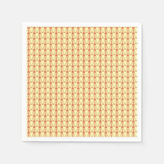 Birthday, Cute Silhouette Coconut Trees Pattern  Napkins (Front)