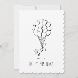 Birthday Dachshund Card