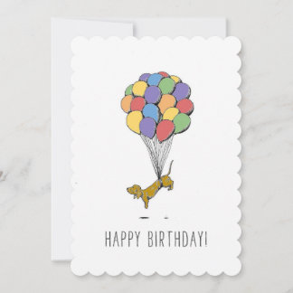 Birthday Dachshund Color Card