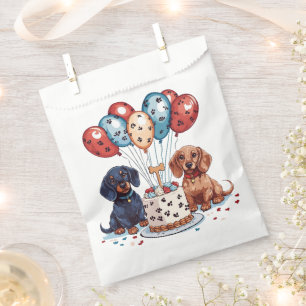 Birthday Dachshund Dogs Favor Bag
