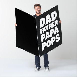 BIRTHDAY DAD BIGGEST HUGE FUNNY GREETING CARD