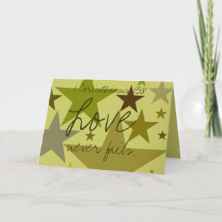 Birthday-Dad-Love Never Fails Card