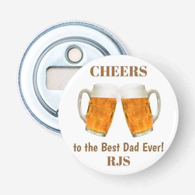 Birthday Dad World's Best Ever Monogram Bottle Opener (Front)