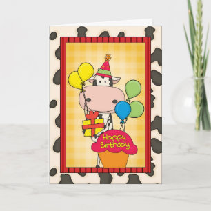 Birthday Dairy Cow Card