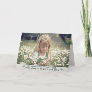 Birthday Daisy field Card