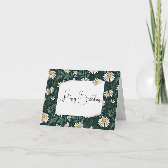 Birthday Daisy Meadow Card (Front)