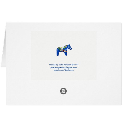 Birthday Dala Horse (Back Horizontal)