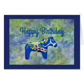 Birthday Dala Horse (Front Horizontal)