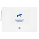 Birthday Dala Horse Cards (Back Horizontal)
